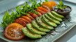 © kaiserseeing - Fresh Deconstructed Salad with Greens and Tomato Slices