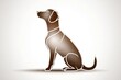 © Thanyarat - Minimalist line art of a dog sitting, with simple lines on a plain white background