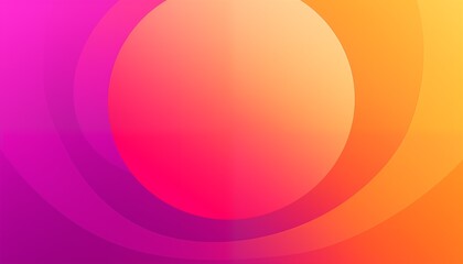 Wall Mural - abstract background with circles, round, pink  purple orange gradient