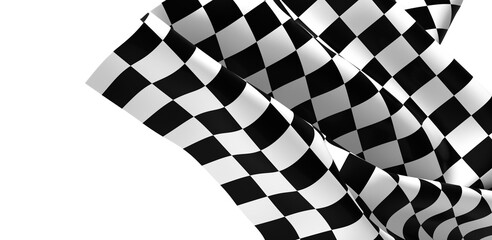 Poster - Checkered flag, race flag background