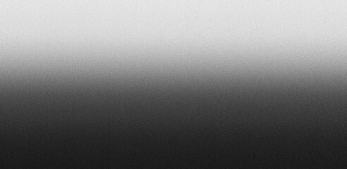 Wall Mural - gradient black and white grey monochrome noise grain texture background banner