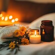 © Ronnachai - Create a serene home birth atmosphere with candles flowers and meditation