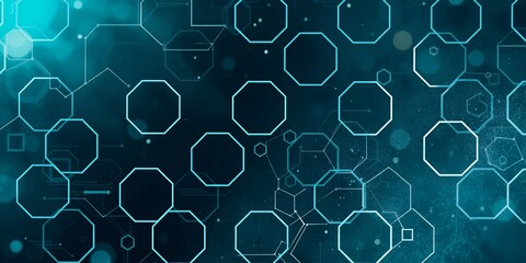 Abstract teal and white tech background