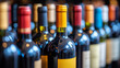 © YoursTrulyPhotos - Dimly lit wine cellar filled with rustic wooden shelves holding an array of vintage wine bottles. The warm ambiance and organized chaos evoke a sense of tradition, luxury, and history