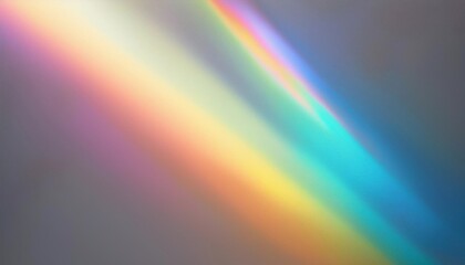 Wall Mural - blurred rainbow light refraction texture overlay effect for photo and mockups. organic drop holograp