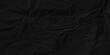 © MdLothfor - Vector parchment wrinkle empty black color crumple paper texture pattern abstract background. Crumpled black paper abstract shape background with space paper for texture.
