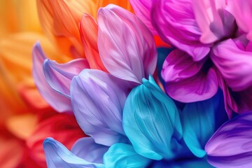 Colorful blooms up close, ideal for botanical or gardening themes