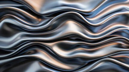 Canvas Print - Shiny Black Texture