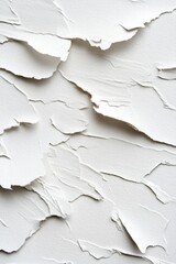 Wall Mural - Close-up shot of white paint on a wall, perfect for background or decoration