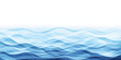 © Arina - Clean ocean waves in a serene blue gradient background with copy space