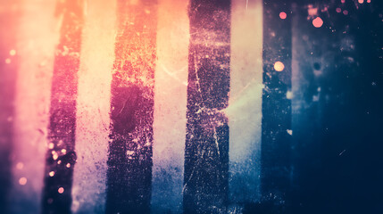 Aufkleber - Background of retro film overly, image with scratch, dust and light leaks