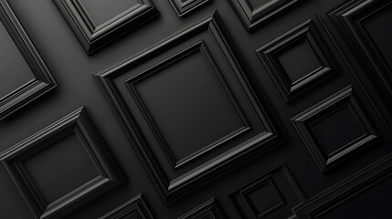 Aufkleber - Black picture frame isolated
