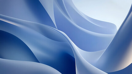 Wall Mural - Abstract blue background with white space for text bright blue and white colors, beautiful blue curves and shapes, smooth lines, elegant curves, curved lines, smooth curves