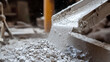 © CreativeCreations - The moisture absorption process of quicklime in action