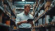 © pongtap - Warehouse employee manages inventory using tablet