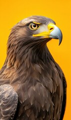 Wall Mural - A close-up of a bird of prey. AI.