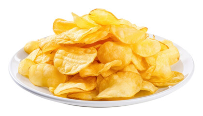 Poster - PNG Chips snack plate food.