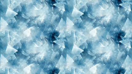 Wall Mural - Abstract ice crystal pattern design for winter-themed decor and backgrounds - seamless pattern