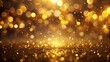 © Urenus Photos - A shimmering expanse of golden glitter and warm bokeh lights, creating a backdrop of celebration and joyous moments.