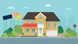 © Rindi - Buying a property. Flat design vector illustration.