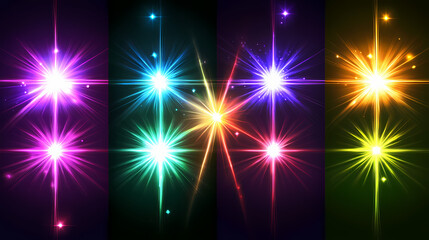 Wall Mural - abstract background with stars