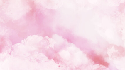 Wall Mural - Abstract watercolor background with clouds. 