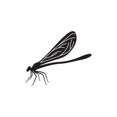 Wall Mural - dragonfly icon vector