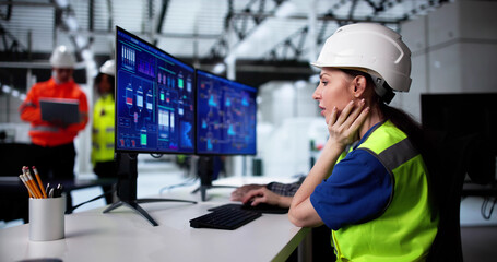 Poster - Scada Desktop Software On Computer