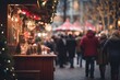 © Peppermint_th - A lively Christmas market with festive decorations, miniature trees, and holiday lights, as people enjoy the seasonal atmosphere.