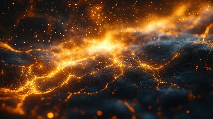 Wall Mural - A swirling celestial ballet of stardust and cosmic dust dances through the infinite expanse of the universe. Generative AI