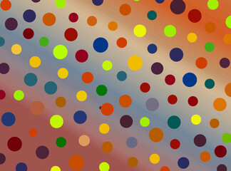 Wall Mural - colorful polka dots background