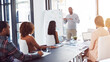 © peopleimages.com - Creative, meeting and man at whiteboard for presentation, planning or internship training at agency. Office, discussion and business people in conference room for teamwork, strategy ideas or proposal © peopleimages.com - Creative, meeting and man at whiteboard for presentation, planning or internship training at agency. Office, discussion and business people in conference room for teamwork, strategy ideas or proposal