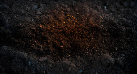 Canvas Print - Soil texture background