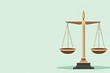 © Сергей Захаров - Simple balanced scales on mint background, symbol of justice