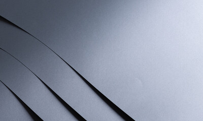 Aufkleber - Fine textured designer paper background with a smooth, metallic gradient in monochrome gray. This chic and elegant surface offers a glossy shine with subtle layers and geometric