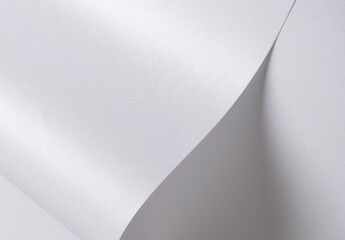 Poster - Glossy designer paper background with a pearl white gradient, featuring a chic, wavy texture and subtle sparkle. This abstract, monochrome surface has a fine, layered structure