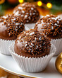 © vladimir_0516 - Brazilian Beijinho Coconut Chocolate Truffles in Paper Cups