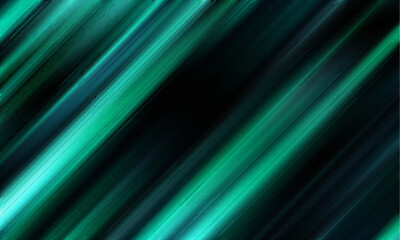 Poster - Surface with templates metal texture soft lines tech gradient abstract diagonal background silver black sleek with black background and green
