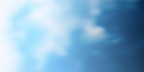 Wall Mural - blue and white abstract blurry gradient texture - wide scale background creative design template - c