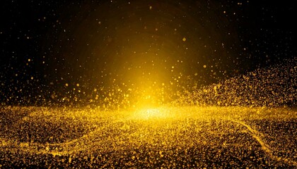 Wall Mural - golden particles background image