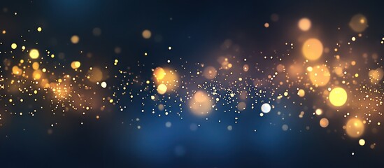 Wall Mural - Sparkling Golden Lights Abstract Background