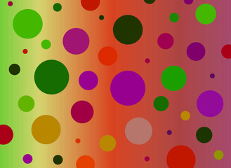 Wall Mural - colorful background with polka dots