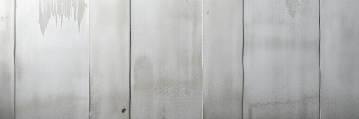 Wall Mural - A close-up of a weathered, gray concrete wall with vertical lines