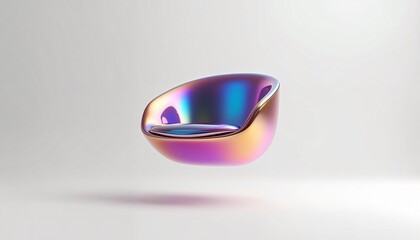 Wall Mural - Vibrant metal furniture,bringing colorful elegance to modern spaces