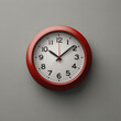 © Omar - A red 3D clock icon isolated on a white background