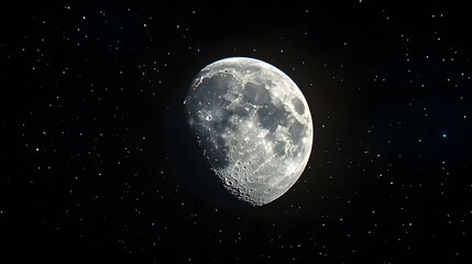 Wall Mural - celestial moonlit night sky