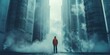 © Adobe Contributor - Man standing alone in an industrial area with large pipes emitting smoke