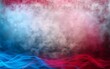 © Chaos - A blurry, colorful background with red, blue, and white swirls