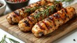 © Ben - Savory Roasted Chicken Drumstick with Golden Crisp Skin – Perfectly Seasoned Poultry with Rich, Juicy Texture Isolated on White Background