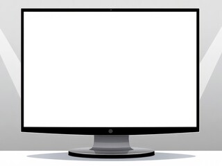 Wall Mural - Realistic computer screen with blank display, ideal for mockups and presentations, mockup, computer, display